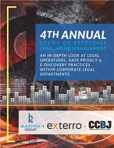 4th Annual Study of Effective Legal Spend Management