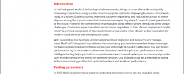 Demystifying performance in the public cloud